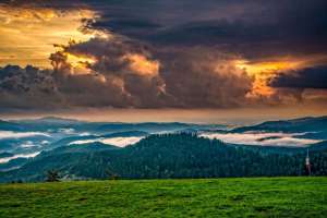 Hoher Schwarzwald nach starkem Schneefall