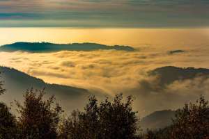 Wolkenmeer über dem Rheintal