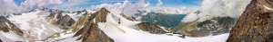 Tiefenbachgletscher mit Blick auf die Wildspitze