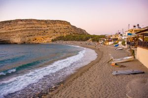Hippiedorf Matala auf Kreta