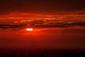 Sonnenuntergang in Oberkirch